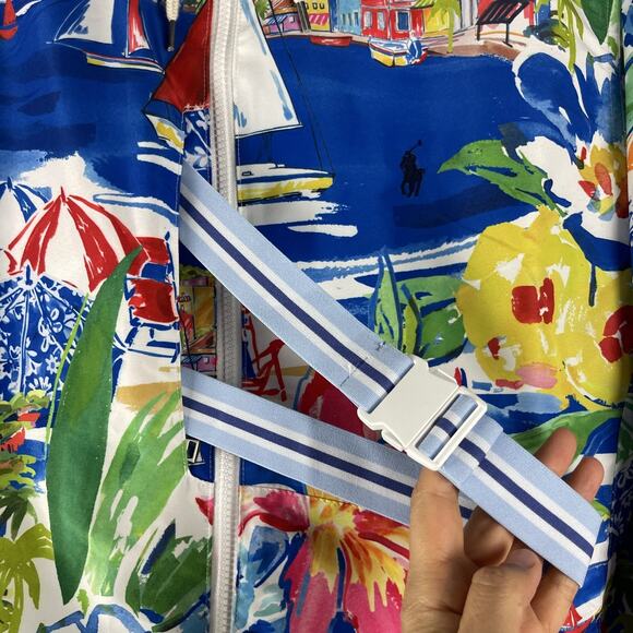 Polo Ralph Lauren Riviera Windbreaker Jacket Mens Large Packable Colorful Resort - Picture 8 of 16